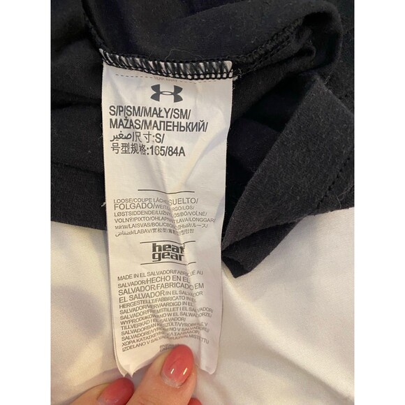 Under Armour T Shirt Heat Gear Men’s Small Short Sleeve Navy - Picture 8 of 8